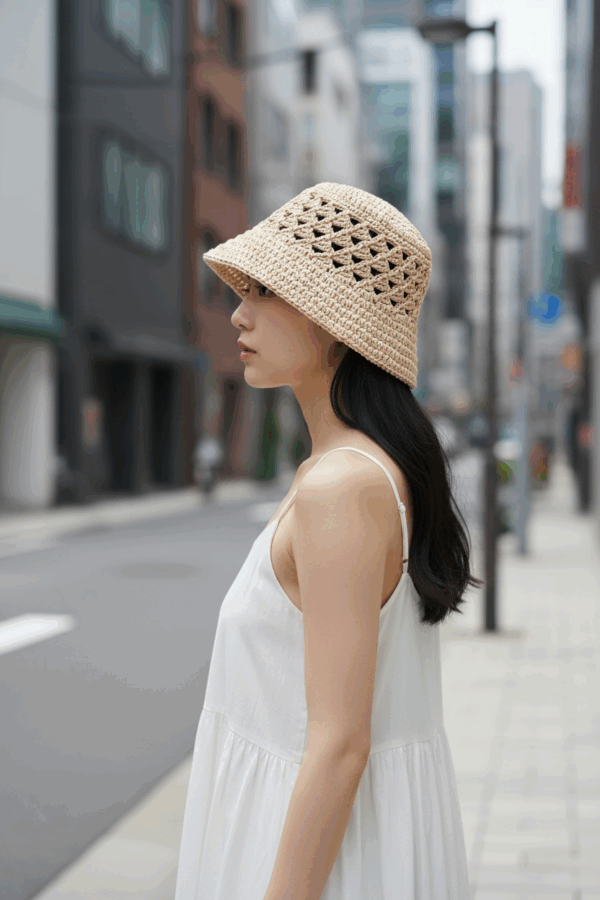 光隙三角漁夫帽