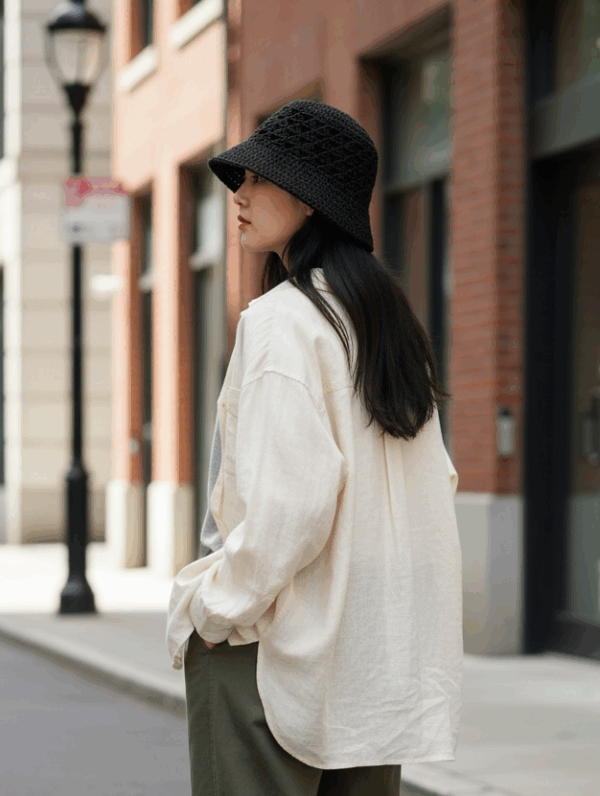 光隙三角漁夫帽