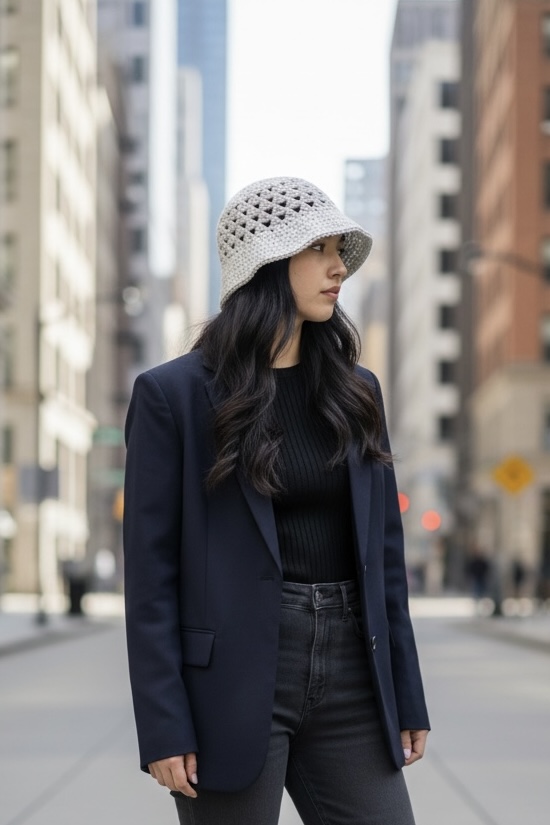 光隙三角漁夫帽