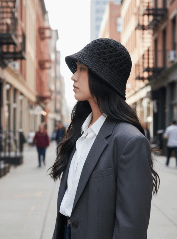 光隙三角漁夫帽