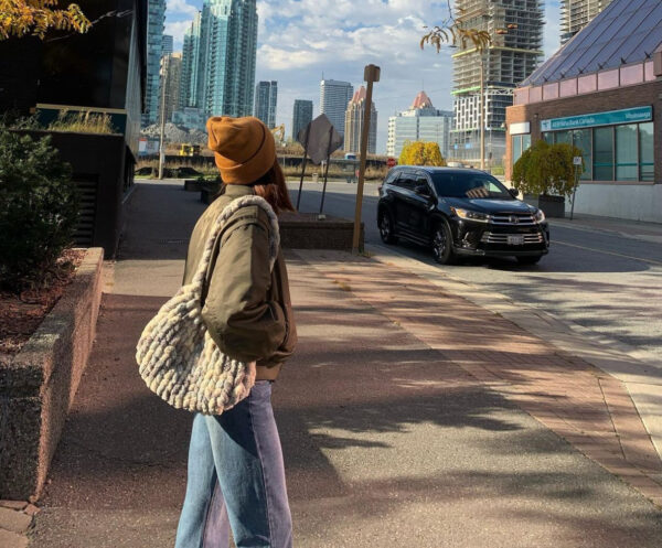 [教學影片] 粗毛線雲朵包